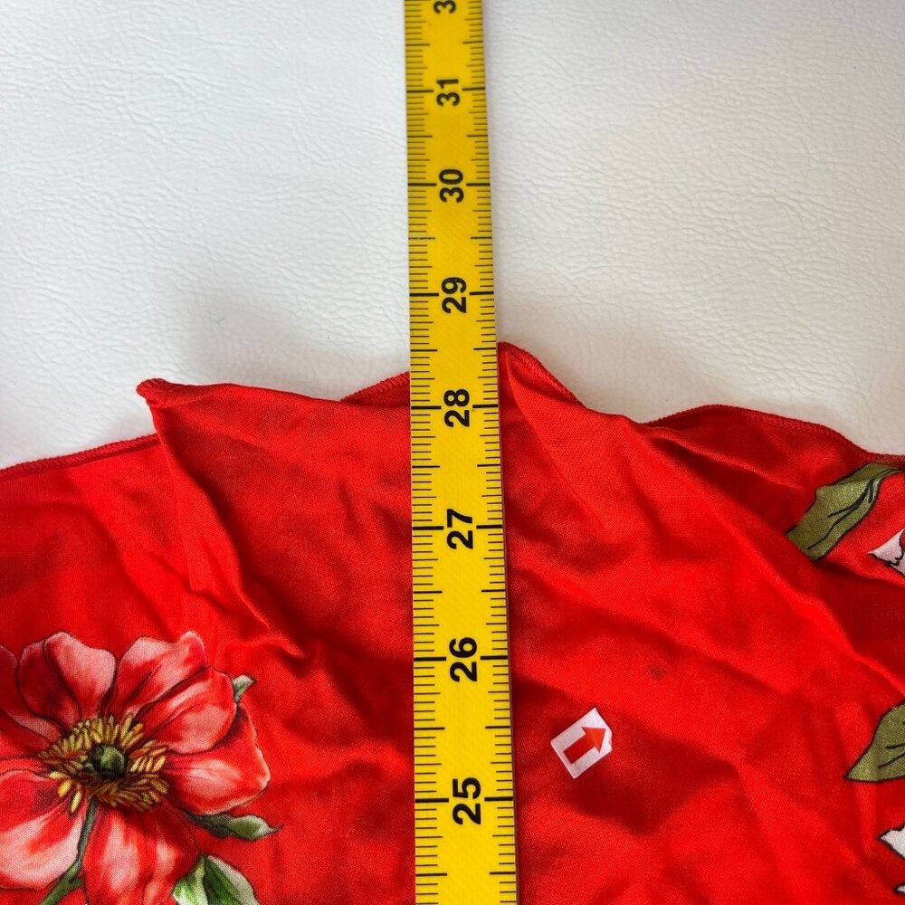 NWOT JOHNNY Nanya Floral Wrap Skirt Midi Pink Red Boho Size S/M - Picture 14 of 15